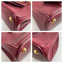 Load image into Gallery viewer, Prada Red Wine Top Handle Lux Tote Cargo Pocket Bag