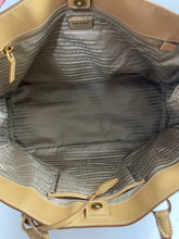 Load image into Gallery viewer, Prada Nude/Caramel Perforated Large Top Handle Tote Bag