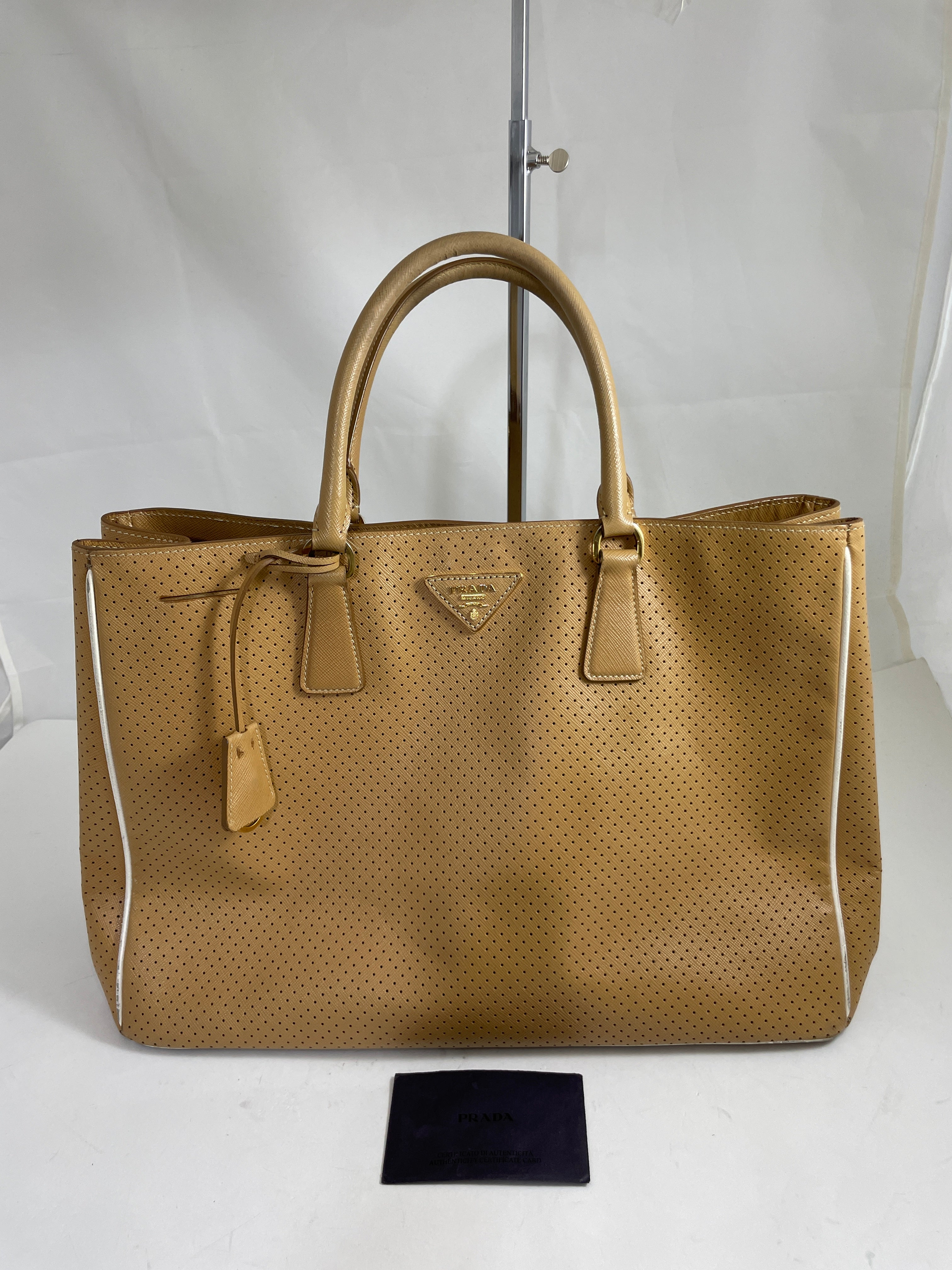 Prada best sale perforated bag