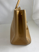 Load image into Gallery viewer, Prada Nude/Caramel Perforated Large Top Handle Tote Bag