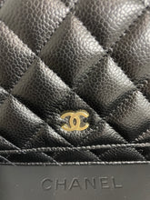 Load image into Gallery viewer, Chanel Classic Black Caviar WOC Wallet On Chain Handbag