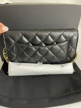 Load image into Gallery viewer, Chanel Classic Black Caviar WOC Wallet On Chain Handbag