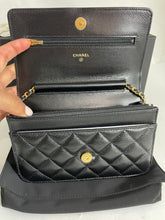 Load image into Gallery viewer, Chanel Classic Black Caviar WOC Wallet On Chain Handbag