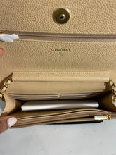 Load image into Gallery viewer, Chanel Classic Beige Caviar WOC Wallet On Chain Handbag
