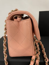 Load image into Gallery viewer, Chanel 21P Rose Claire Mini Rectangle Crossbody Bag