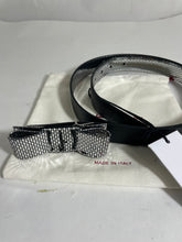 Load image into Gallery viewer, Ferragamo Silver Textured Reversible Bow Belt Buckle