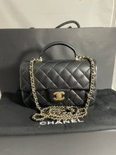 Load image into Gallery viewer, Chanel Classic Black Mini Rectangle Top Handle Handbag