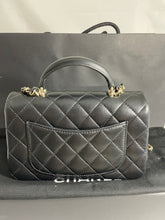 Load image into Gallery viewer, Chanel Classic Black Mini Rectangle Top Handle Handbag