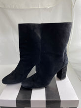 Load image into Gallery viewer, Aquazzura Black Suede Ankle Boots