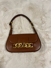 Load image into Gallery viewer, Valentino Garavani Vlogo Chain Medium Camel Flap Bag