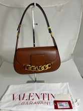 Load image into Gallery viewer, Valentino Garavani Vlogo Chain Medium Camel Flap Bag