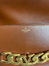 Load image into Gallery viewer, Valentino Garavani Vlogo Chain Medium Camel Flap Bag