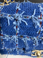 Load image into Gallery viewer, Chanel 23C Blue Tweed Mini Rectangle Crossbody Bag