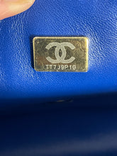 Load image into Gallery viewer, Chanel 23C Blue Tweed Mini Rectangle Crossbody Bag