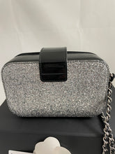 Load image into Gallery viewer, Chanel 17K Black Patent Glitter Pvc Camera Crossbody Bag