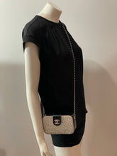 Load image into Gallery viewer, Chanel 17K Black Patent Glitter Pvc Camera Crossbody Bag