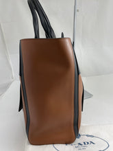 Load image into Gallery viewer, Prada Grace Lux Cognac & Black Leather Tote