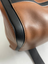 Load image into Gallery viewer, Prada Grace Lux Cognac & Black Leather Tote