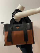 Load image into Gallery viewer, Prada Grace Lux Cognac & Black Leather Tote