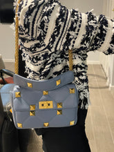 Load image into Gallery viewer, Valentino Garavani Roman Stud Quilted Small Top Handle Flap Bag