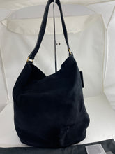 Load image into Gallery viewer, Saint Laurent Black Suede Bucket Hobo Bag
