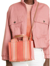 Load image into Gallery viewer, Loro Piana Suitcase Striped Mini Tote Small Crossbody