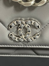 Load image into Gallery viewer, Chanel 22A Dark Gray Quilted WOC Crossbody Bag
