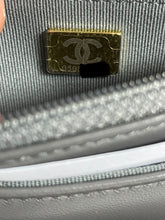 Load image into Gallery viewer, Chanel 22A Dark Gray Quilted WOC Crossbody Bag