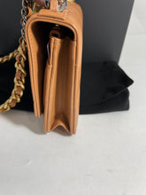 Load image into Gallery viewer, Chanel 22A Caramel Quilted WOC Crossbody Bag