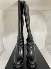 Load image into Gallery viewer, Chanel 14K Black Chain Tall Boots