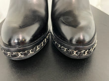 Load image into Gallery viewer, Chanel 14K Black Chain Tall Boots