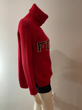Load image into Gallery viewer, Fendi Red Wool Turtleneck Sweater