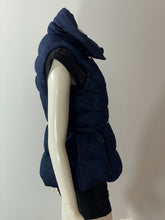 Load image into Gallery viewer, Moncler Blue Glitter Mahore Down Vest