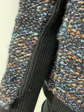 Load image into Gallery viewer, Thankoon Black Wool & Tweed Bomber Jacket