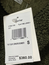 Load image into Gallery viewer, Mother Dark Green Faux Suede & Shearling Bomber Jacket