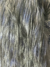 Load image into Gallery viewer, Saks Fur Salon Navy Tweed Wool Blend Coat