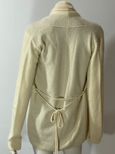 Load image into Gallery viewer, The Row Cream Cashmere Belted Sweater