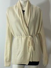 Load image into Gallery viewer, The Row Cream Cashmere Belted Sweater