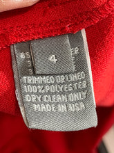 Load image into Gallery viewer, Lela Rose Red Crepe Shift Dress