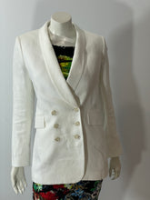 Load image into Gallery viewer, Theory White Linen Blazer