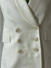 Load image into Gallery viewer, Theory White Linen Blazer