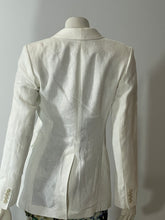 Load image into Gallery viewer, Theory White Linen Blazer