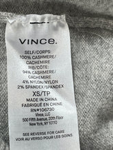 Load image into Gallery viewer, Vince Gray Cashmere V-Neck Sweater