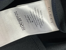 Load image into Gallery viewer, Gucci Navy Wool & Leather Horsebit Mini Skirt