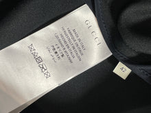 Load image into Gallery viewer, Gucci Navy Wool & Leather Horsebit Mini Skirt