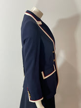 Load image into Gallery viewer, Gucci Navy Grosgrain Trimmed Cady Blazer