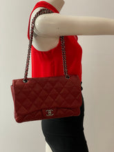 Load image into Gallery viewer, Chanel Classic Red Single Flap Double Compartment Handbag