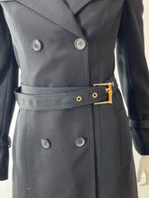 Load image into Gallery viewer, Gucci Black Wool Trench Coat