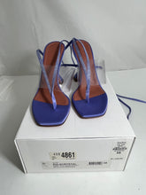 Load image into Gallery viewer, Amina Muaddi Zula Crystal Lace up Sandals