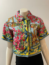 Load image into Gallery viewer, Dolce & Gabbana Multi-Color Printed Cropped Jacket